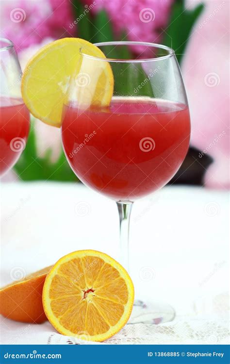 fruit punch stock image image  glasses picnic pink