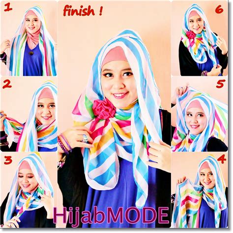 hijab mode tutorial hijab pashmina