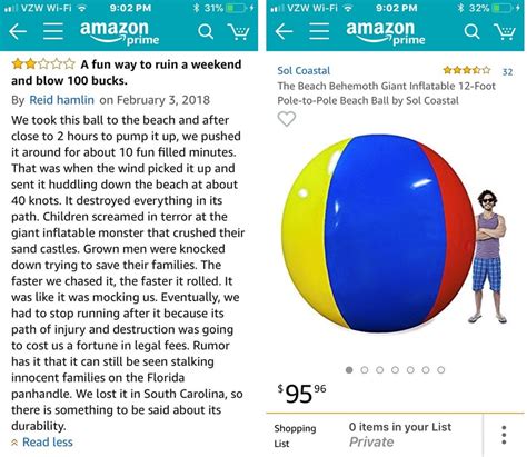 This Amazon Review Of A Giant Beach Ball Tells A Hilariously Dangerous