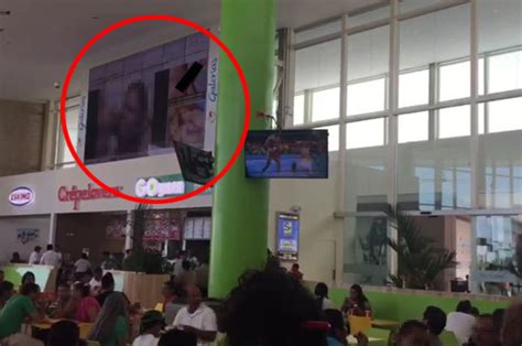 porn plays on big screen tv in nicaragua shopping mall food court daily star