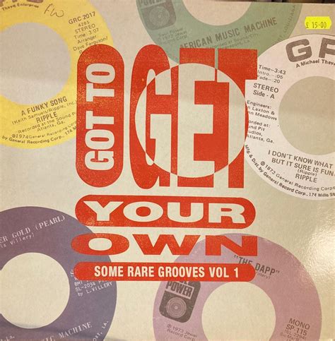 Various Artists Got To Get Your Own Some Rare Grooves Vol 1 Lp