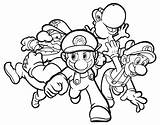 Dibujos Personajes Luigi Amigos Bross Kart Bowser Brothers Princesa Yoshi Kleurplaten Brother Dibujoswiki sketch template