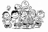 Coloring Peanuts Pages Snoopy Charlie Brown Characters Clipart Gang Friends Colouring Thanksgiving Valentine Woodstock Book Popular Coloringhome Cute sketch template