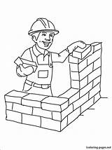 Construction Worker Coloring Pages Drawing Site Builder Color Getdrawings Printable Lego Getcolorings sketch template