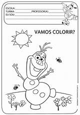Colorir Ensinar Tarefas Prontas Olaf Educação Crianças Motora Educativas Coordenação Acessar sketch template