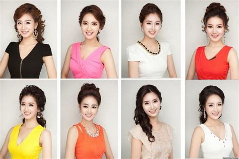 korea pageant contestants all look strikingly similar commenters find