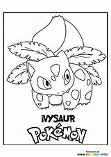 Pokemon Ivysaur sketch template