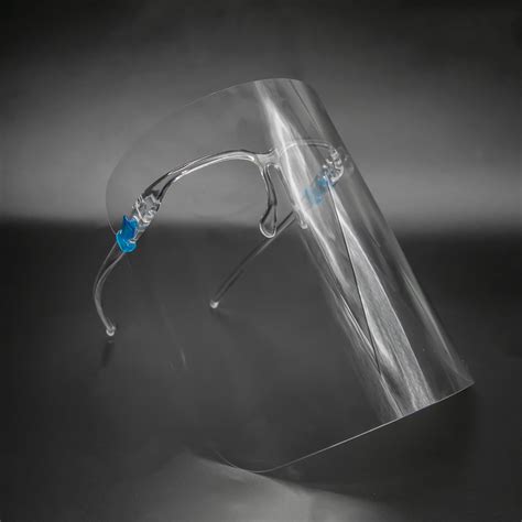 Full Coverage Safety Eyewear Face Shields With Glasses