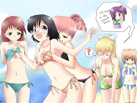 rule 34 6 girls 6girls bikini emi ibarazaki ikezawa hanako katawa