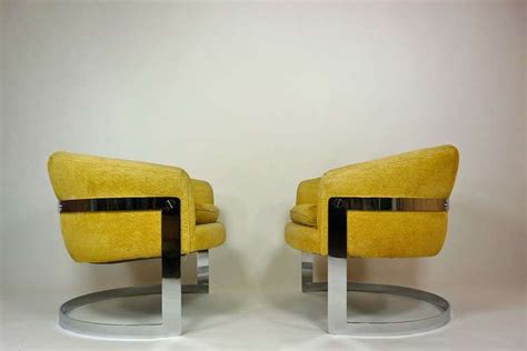 milo baughman curved lounge chairs at 1stdibs