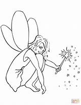 Fairy Coloring Wand Pages Template Princess Sheets sketch template