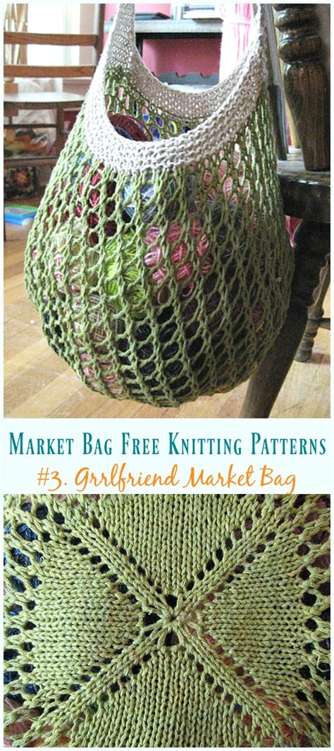 market bag  knitting patterns