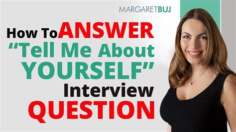 how to answer tell me about yourself interview question youtube
