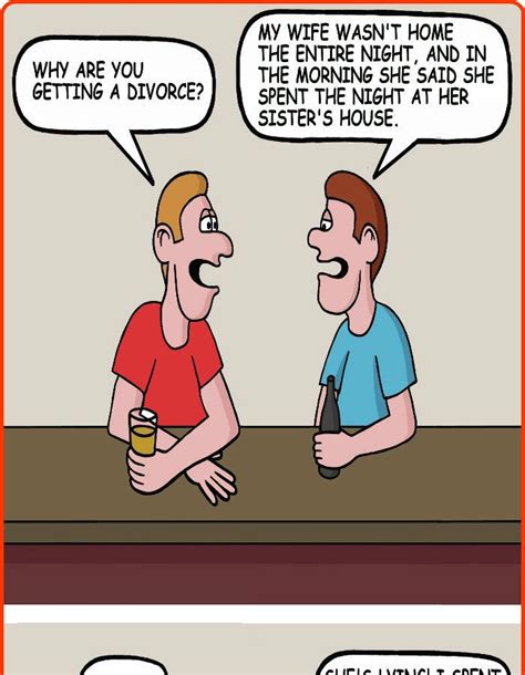 Why Are You Getting Divorce Funny Cartoon Quotes Clean Funny Jokes