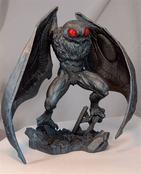 mothman statue  blackplague  deviantart