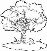 Tree House Coloring Magic Clipart Treehouse Pages Cliparts Line Drawing Printable Clip Svg Printablee Books Plant Book Printables Library Colouring sketch template