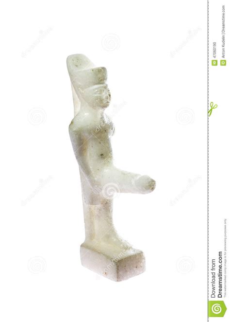 A Marble Statue Of The Egyptian God Of Fertility Min Stock
