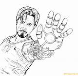 Tony Stark Coloring Pages Printable Avengers Color Coloringpagesonly sketch template