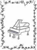 Piano Coloring Music Grand Musical Pages Instruments Addie Instrument Funnycoloring Pianos Clipart Worksheets Advertisement Drum sketch template