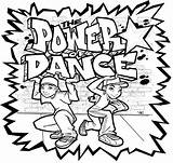 Dance Coloring Hop Hip Pages sketch template