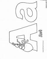 Coloring Pages Ant Printable Library Clipart Alphabet sketch template