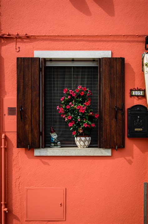 gambar kayu rumah jendela bangunan dinding merah warna kamar
