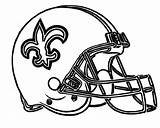 Coloring Helmet Pages Football Saints Orleans Patriots Rocks Color Nfl Printable sketch template
