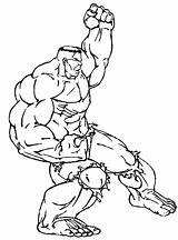 Hulk Coloring Drawings sketch template