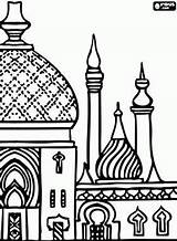 Coloring Mosque Islamic Masjid Pages Minarets Isra Miraj Clipart Towers Drawing Kids Getdrawings Colouring Familyholiday Ramadan Studies Vector Related Islam sketch template