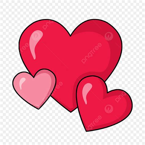stack heart clipart png images  red hearts stacked