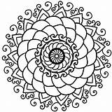 Mandala Mandalas Blume sketch template