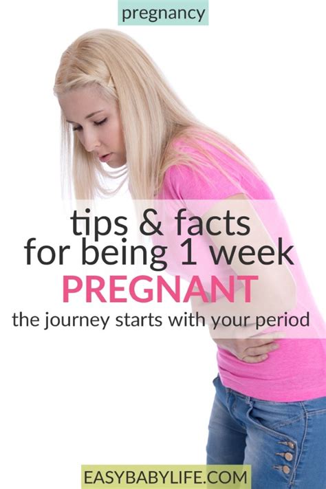 Tips And Fact For Being 1 Week Pregnant The Journey