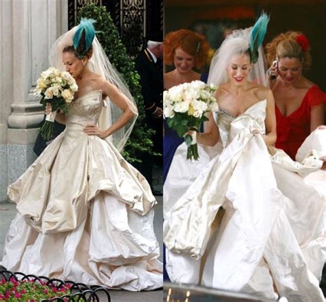 carrie bradshaw wedding dress hochzeit