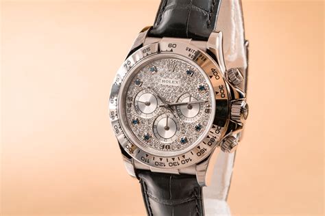 tropical watch 2000 rolex 18k wg daytona 16519 diamond