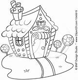 Coloring Candy House Pages Sheets Shop Template Kids Gingerbread Outline Christmas Colouring Sgaguilarmjargueso Cz sketch template