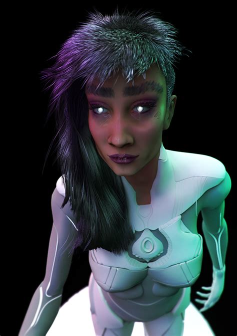 3d sci fi character on behance