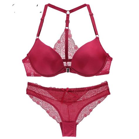 Women Lace Lingerie Set Plus Size Bra Push Up Beautiful Underwear