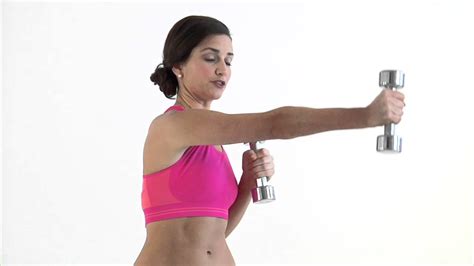 dumbbell cross jab sleek sexy arms workout video women