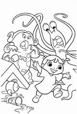Monsters Coloring Company Kids Color Pages Print Boo Beautiful Justcolor sketch template
