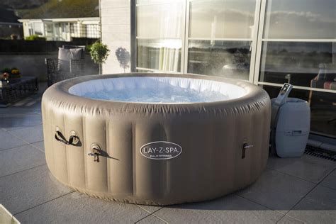 bestway lay  palm springs airjet inflatable person hot tub jacuzzi