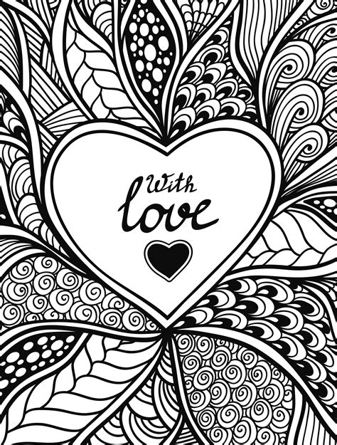 valentines day coloring pages  adults  coloring pages  kids