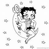Betty Boop Pages Coloring Moon Xcolorings 56k Resolution Info Type  Size Jpeg sketch template