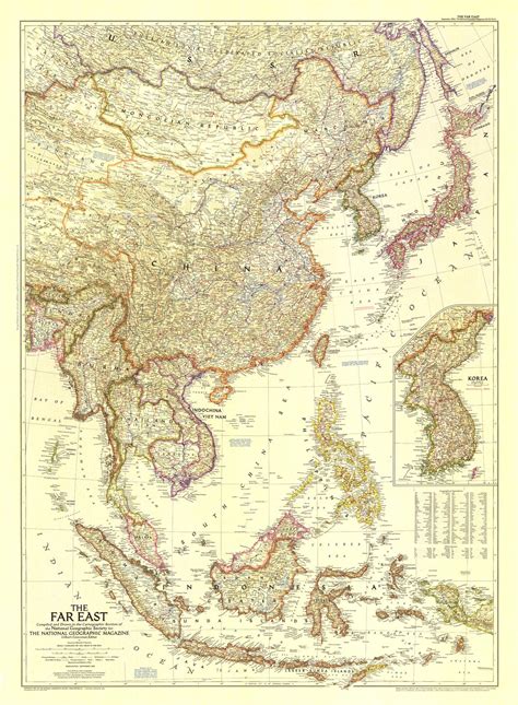 east map published  national geographic maps