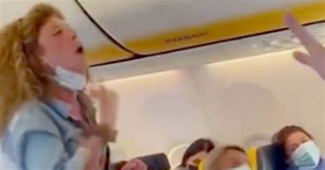 ryanair passenger attacks woman on flight from ibiza in
