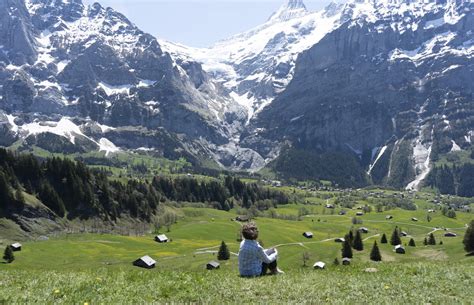 grindelwald bernese oberland switzerland  map