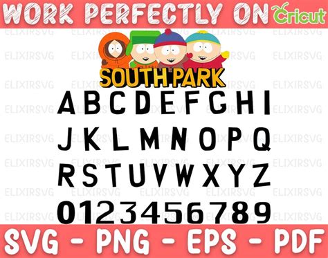 south park font svg south park alphabet south park letters etsy nederland