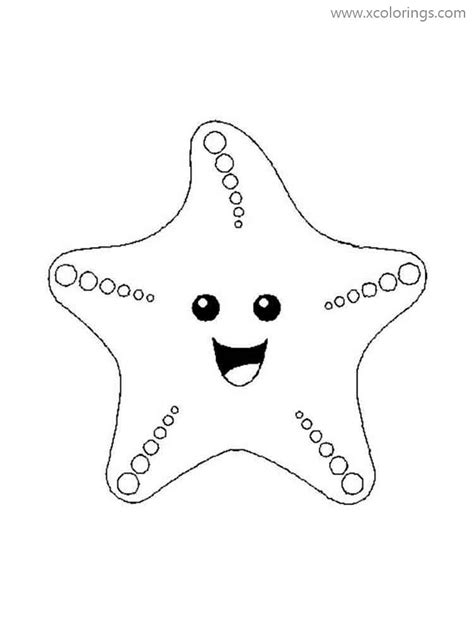 baby starfish coloring pages xcoloringscom