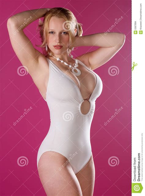 Blonde In Pin Up Pose Stock Images Image 5367894