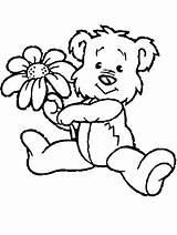 Coloring Flowers Pages Dog Cute Dogs Flower Kids Printable Teddy Spring Sheets sketch template