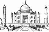 Taj Mahal Coloring Netart Southern Pages Colouring Drawing Sketch Print Bar Color Cartoon Search sketch template